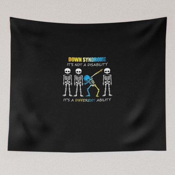 Item preview, Down Syndrome IT S NOT A DISABILITY Funny Dabbing Skeleton designed and sold by Alex Cuttell.