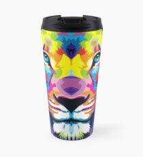 Painted Lion Travel Mug