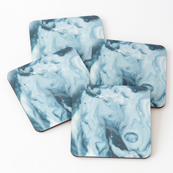 Item preview, Shades of Blue modern ink marble paper texture  designed and sold by earthtoaura.