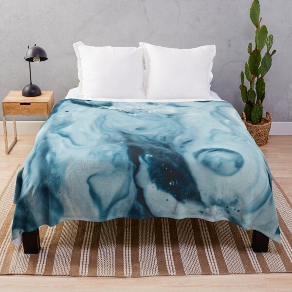 Item preview, Shades of Blue modern ink marble paper texture  designed and sold by earthtoaura.