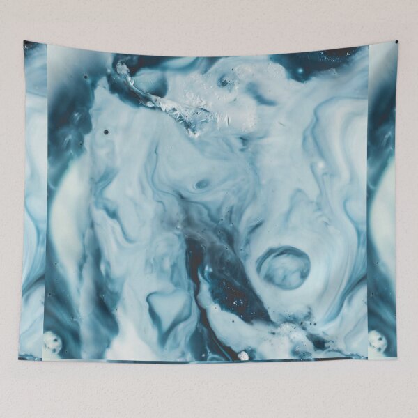 Item preview, Shades of Blue modern ink marble paper texture  designed and sold by earthtoaura.