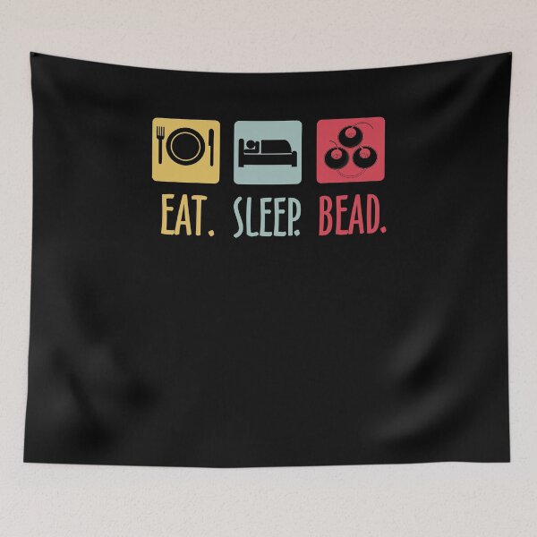 Item preview, Eat Sleep Bead Beadery Custom Jewelry Maker Beading Gift designed and sold by BaseStore.