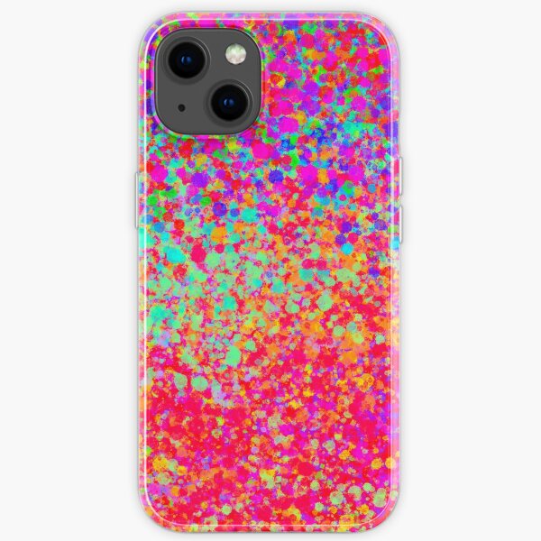 Abstract Splatter Colorful Painting Original Art iPhone Soft Case