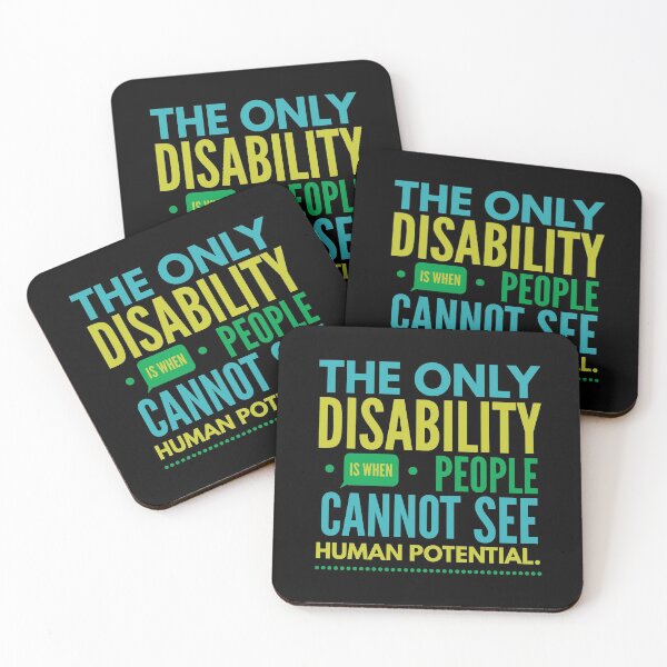 Item preview, The only disability is when people cannot see human potential. Disability quote.  designed and sold by doctors-apparel.