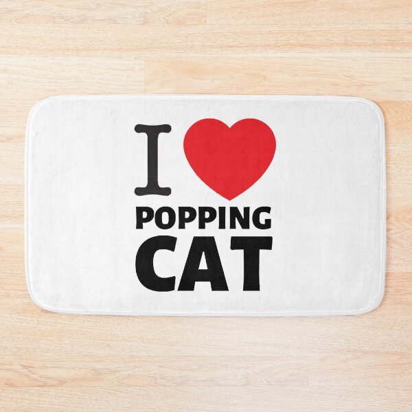 Item preview, I love popping cat  designed and sold by tathaisan.