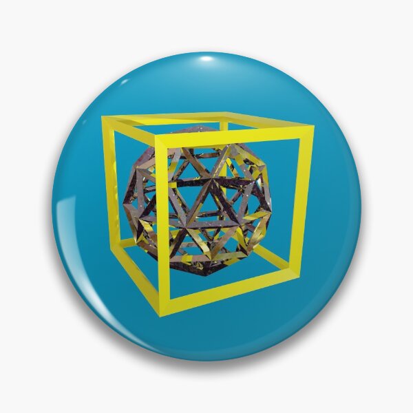 Item preview, Wireframe Cube and Isosphere Geometric Shapes designed and sold by bradm50.