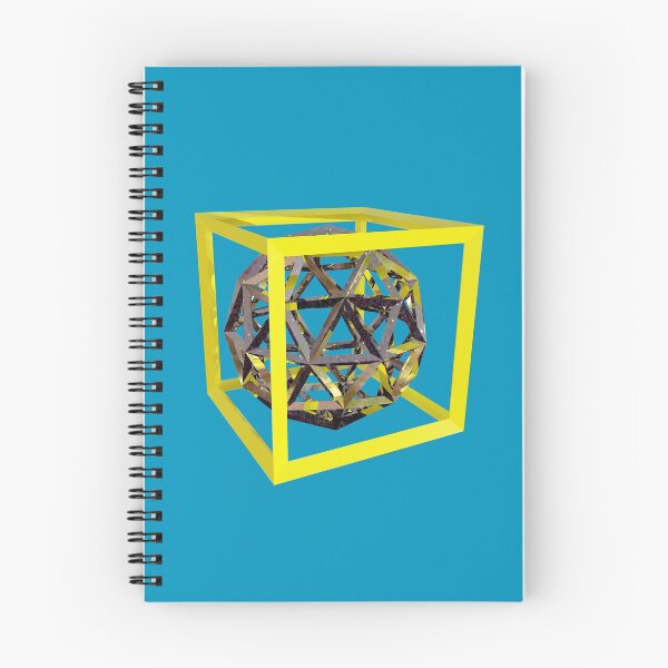 Item preview, Wireframe Cube and Isosphere Geometric Shapes designed and sold by bradm50.