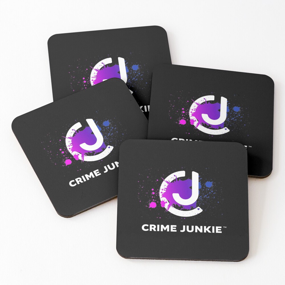 Crime Junkie True Crime Podcast Coasters (Set of 4)