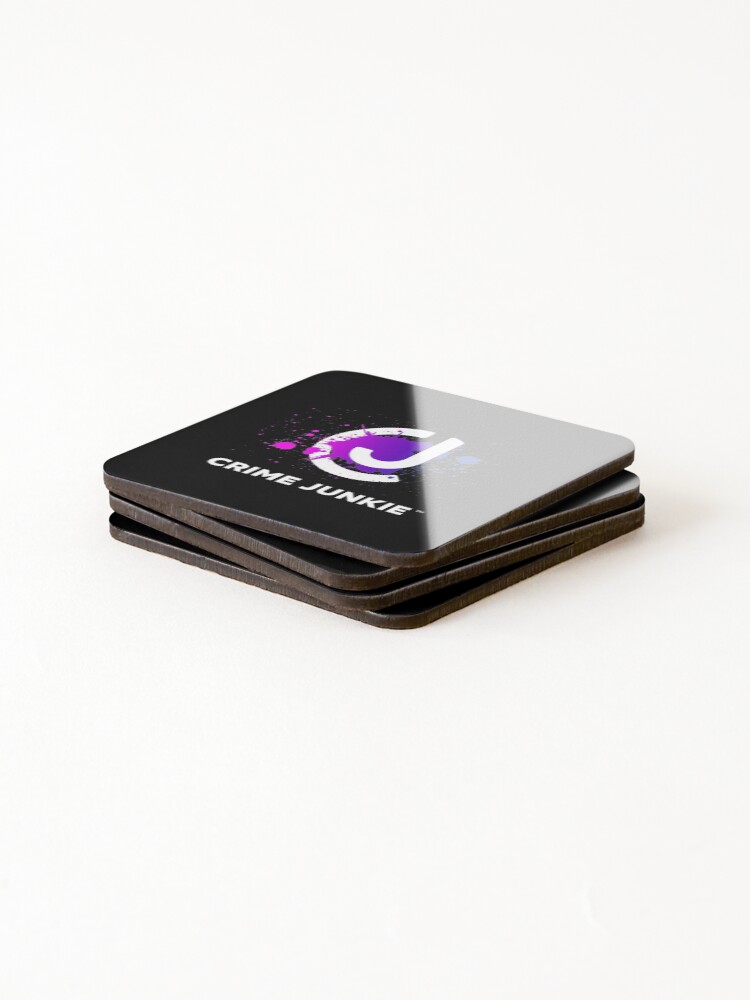 Alternate view of Crime Junkie True Crime Podcast Coasters (Set of 4)