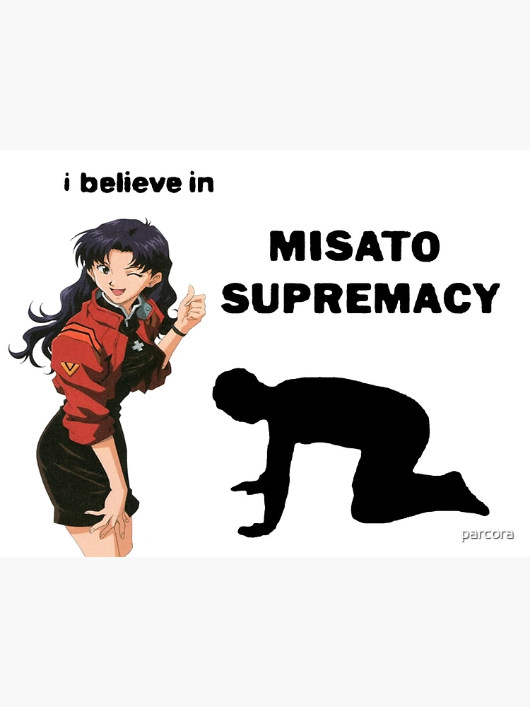 I believe in misato supremacy | Sticker