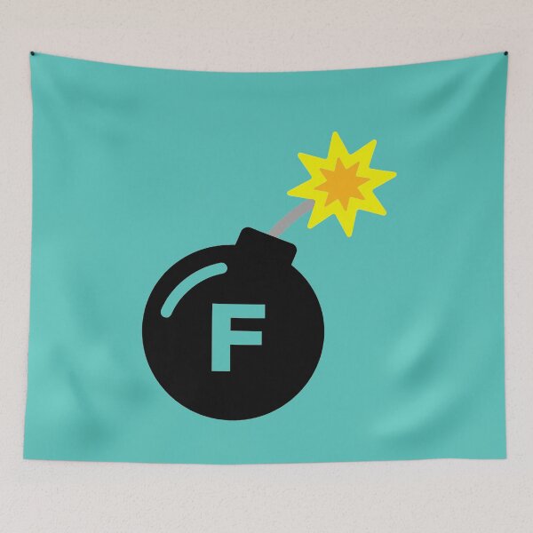 Item preview, F Bomb Light Blue designed and sold by MenMakeSammichs.