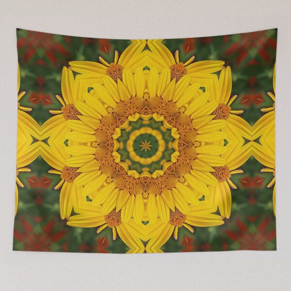 Item preview, Prairie Coreopsis Mandala designed and sold by rvjames.