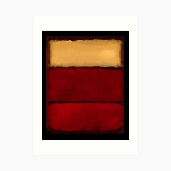 Mark Rothko art numériquement 1 Impression artistique
