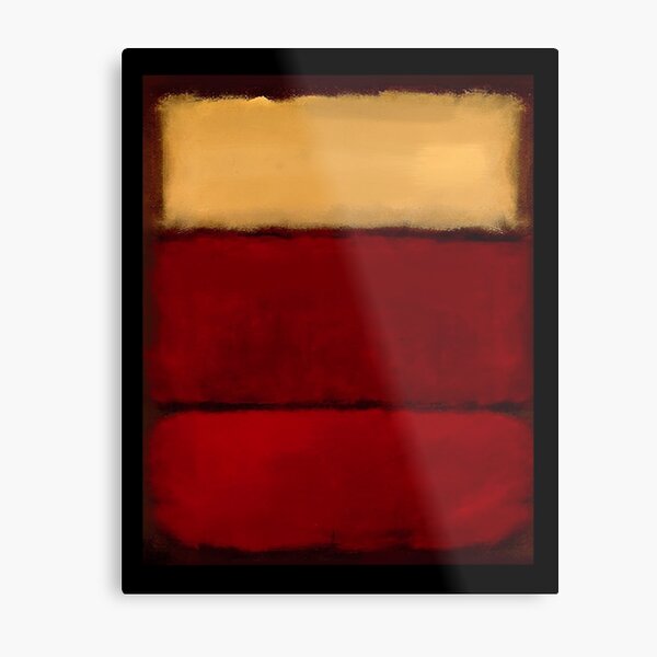 Mark Rothko arte digitalmente 1 Lámina metálica