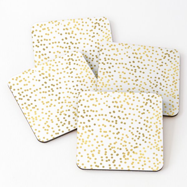 Item preview, preppy gold metallic polka dot pattern  designed and sold by adalaide.