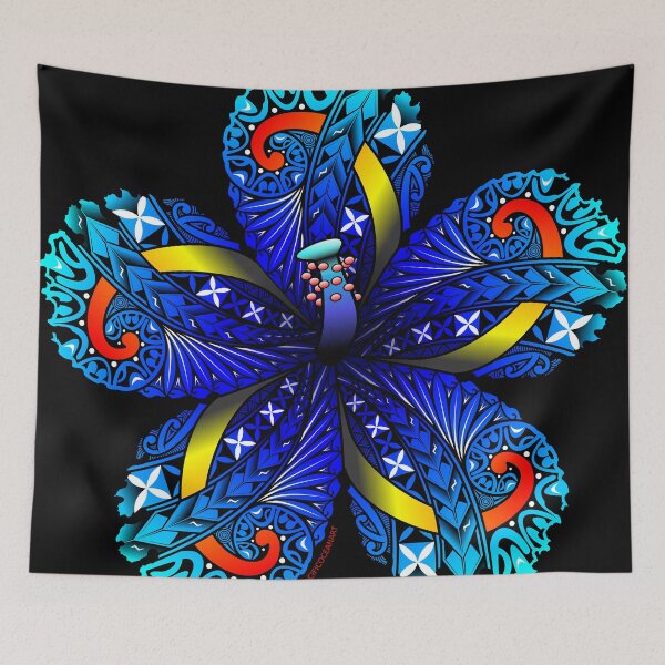 Item preview, BLUE HIBISCUS designed and sold by pacificoceanart.