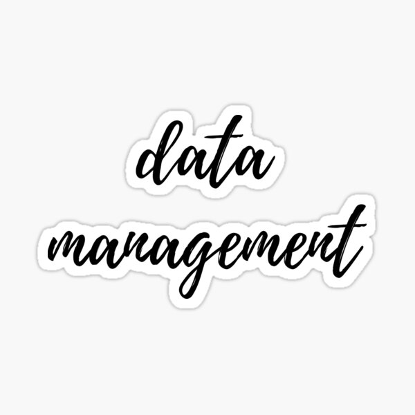 "Data Management Binder Label" Sticker for Sale by jreiken Redbubble