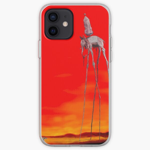 Pintura famosa de los elefantes de Dali Funda blanda para iPhone