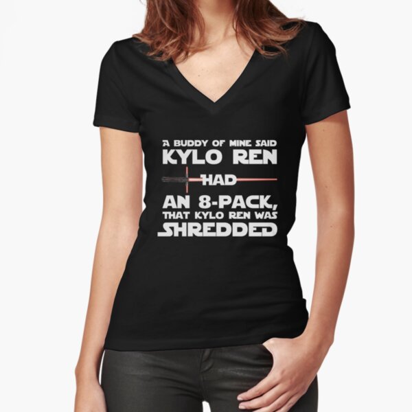 Shredded Fitted V-Neck T-Shirt