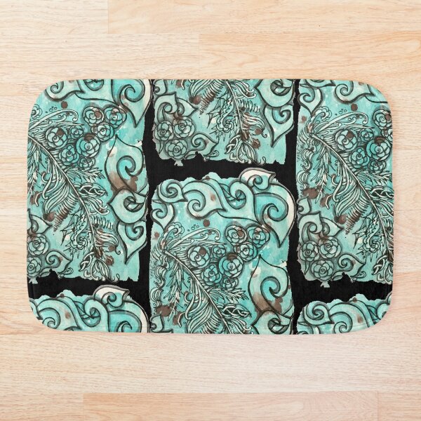 Item preview, Aqua Feather Dance (vertical) designed and sold by ACarlo.