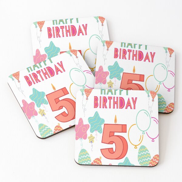 Item preview, HAPPY 5th BIRTHDAY designed and sold by julset.