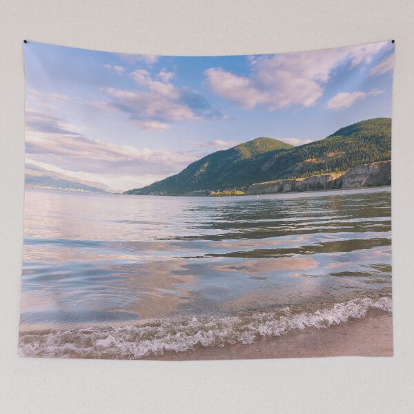 Item preview, Sun Oka Provincial Park Sunset on Okanagan Lake designed and sold by Amy Mitchell.