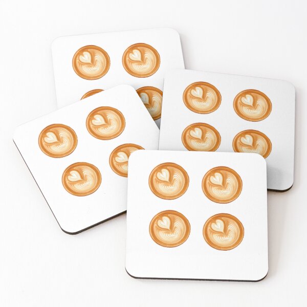 Item preview, Coffee Latte (set of 4) designed and sold by diya-patel.