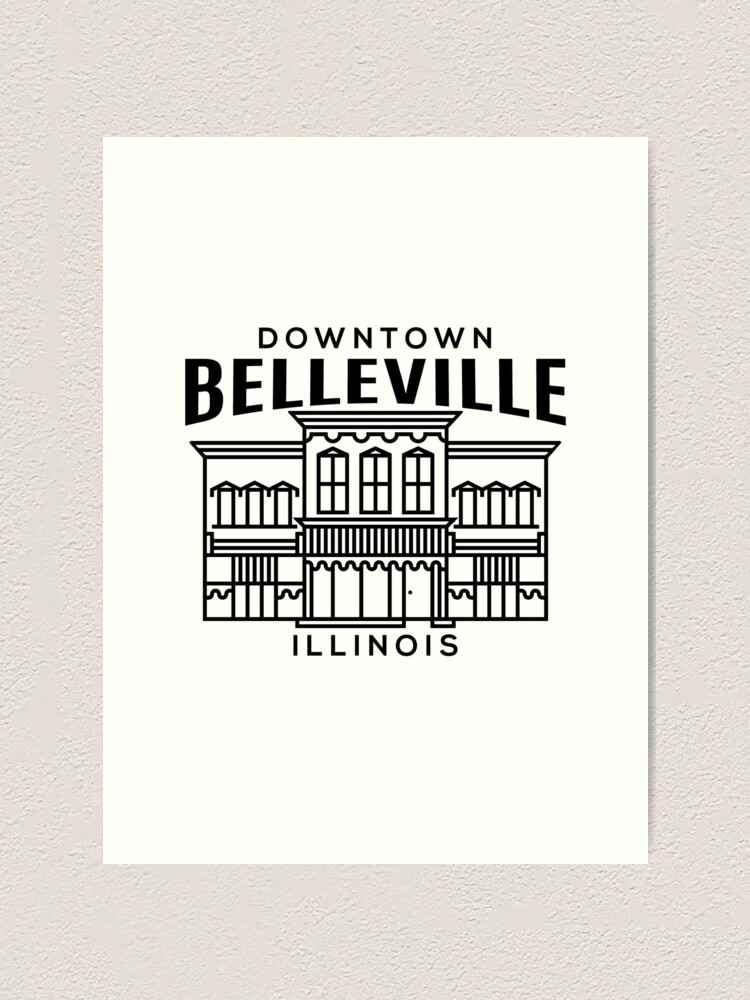 Thumbnail 1 von 3, Kunstdruck, Downtown Belleville IL designt und verkauft von HalpinDesign.