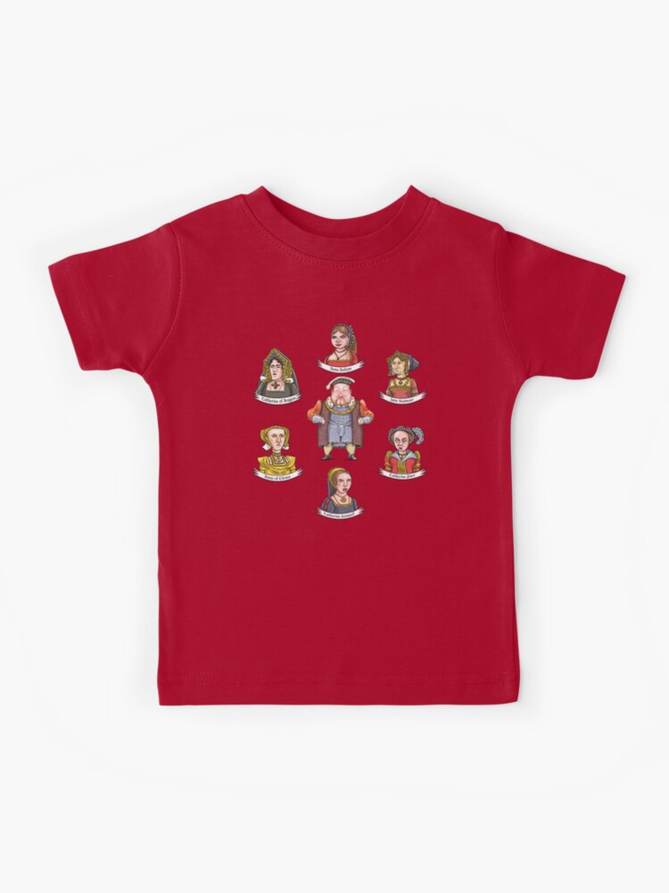 King Henry VIII of England and his six wives Kids T-Shirt by English School  - Bridgeman Prints