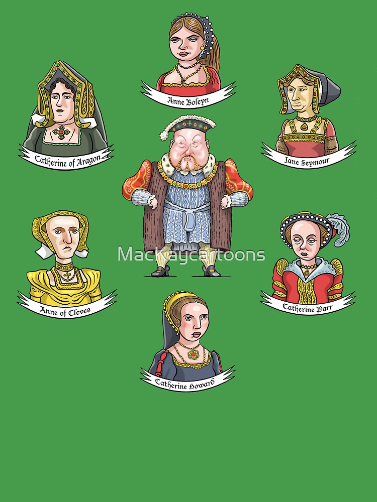 King Henry VIII of England and his six wives Kids T-Shirt by English School  - Bridgeman Prints