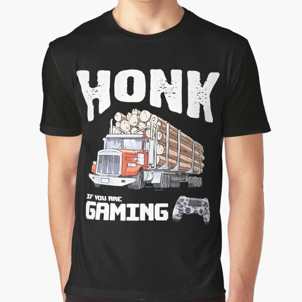 Vista previa del artículo con la obra «HONK IF YOU ARE GAMING (TRUCKER GAMER) Camiseta CoolShirtz / Cold Ones (REPRODUCCIÓN)», diseñado y vendido por LargSosig7.