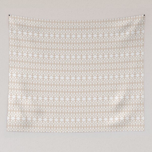Item preview, Repetición beige floral moderno abstracto designed and sold by Rambling Renovators Shop.