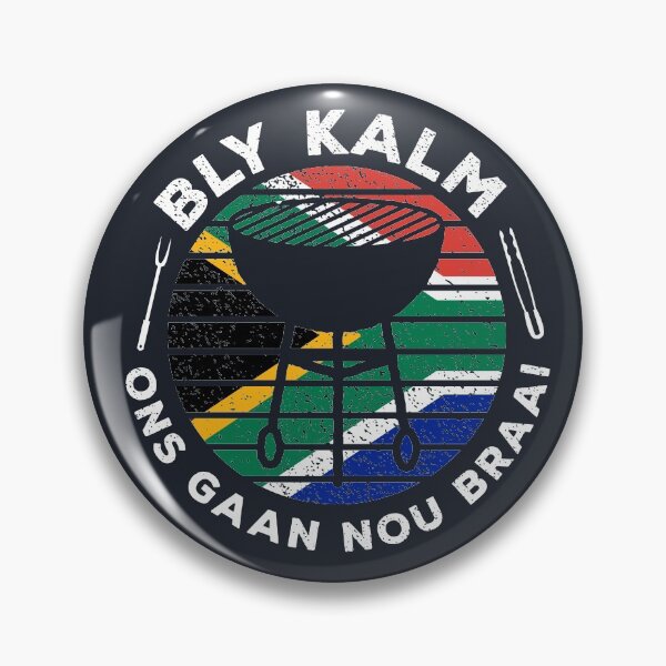 Item preview, Bly Kalm Ons Gaan Nou Braai Funny African BBQ designed and sold by d247.