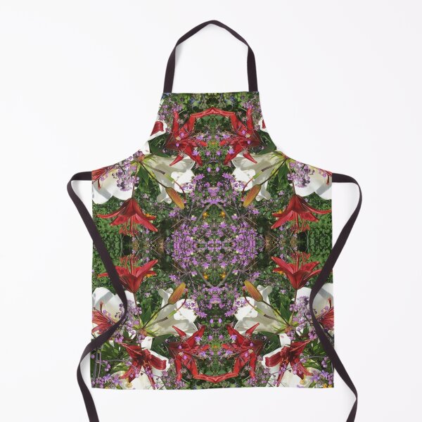 Item preview, Summertime Scarlet and White Lily Fusion in Emerald Gardens designed and sold by RoseAromas.