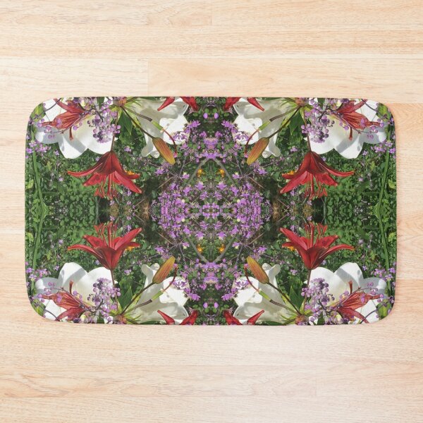 Item preview, Summertime Scarlet  and White Lily Fusion in Emerald Gardens designed and sold by RoseAromas.
