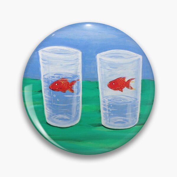 Item preview, glasses half full fish designed and sold by swellart.