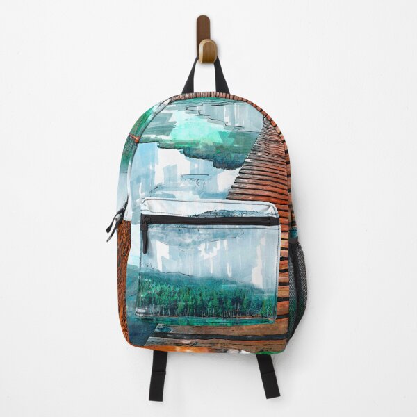 Artikelvorschau, Holzsteg Serene Lake entworfen und verkauft von ColortrixArt.