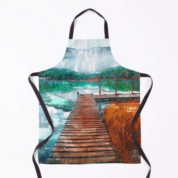 Artikelvorschau, Holzsteg Serene Lake entworfen und verkauft von ColortrixArt.