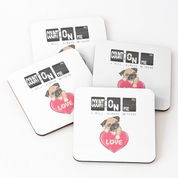 Item preview, Count On Me Puff Dog Valentine Day love Gifts designed and sold by darknessjeff86.