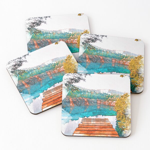 Item preview, Blue Cove Athens USA Jetty designed and sold by ColortrixArt.