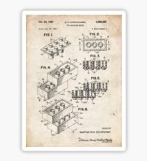 Lego Toy Blocks US-Patent Art Sticker