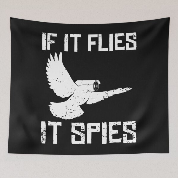Item preview, If It Flies It Spies Conspiracy Theory Birds  designed and sold by Realmuto.