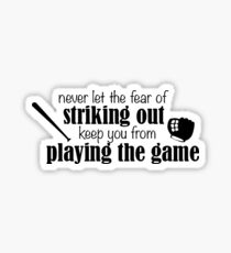 Striking Out Sticker