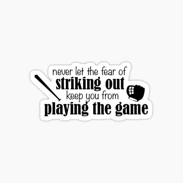 Striking Out Sticker