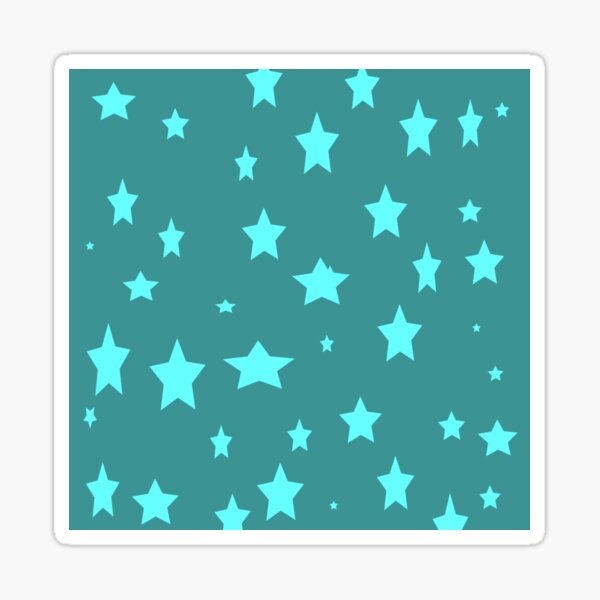 Classic green stars pattern design Sticker for Sale by madhu01