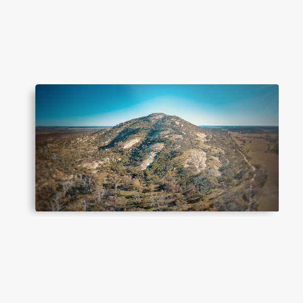Mount Korong - Landscape Aerial Photography (Inglewood and Wedderburn) Metal Print