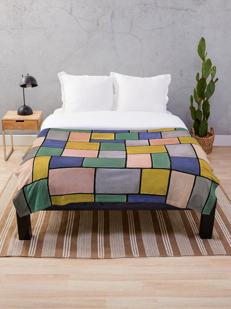 Squares and Rectangles Throw Quilt