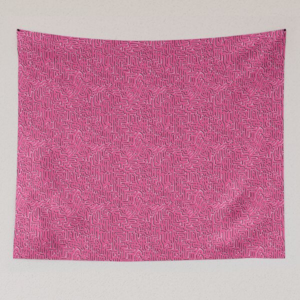 Item preview, Pink Doodle Squiggle, with Shadow designed and sold by Miranda Benson.