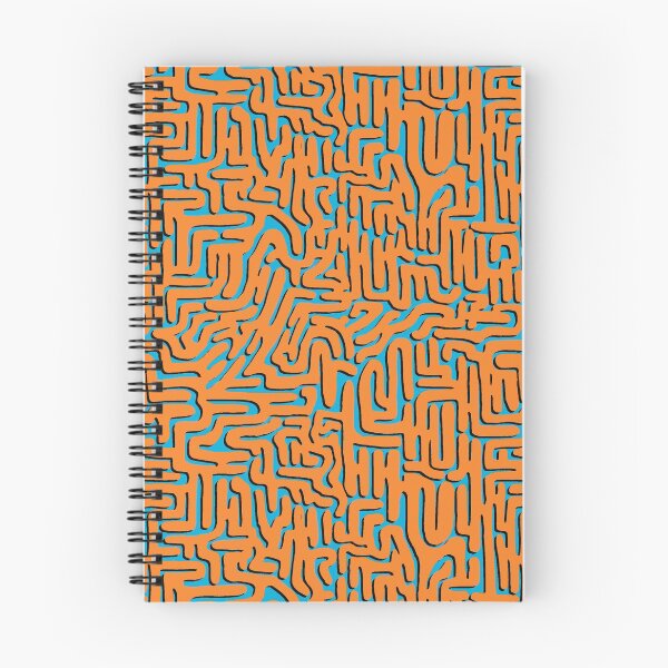 Item preview, Orange and Blue Doodle Squiggle, with Shadow designed and sold by Miranda Benson.
