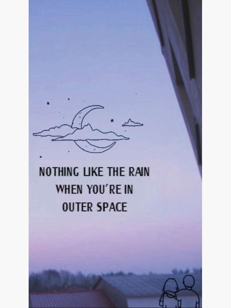 "Outer Space/Carry On" Sticker by Mariah5SOS Redbubble